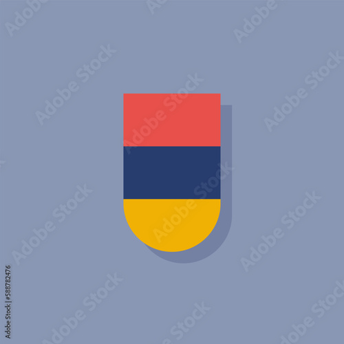 Illustration of armenia flag Template