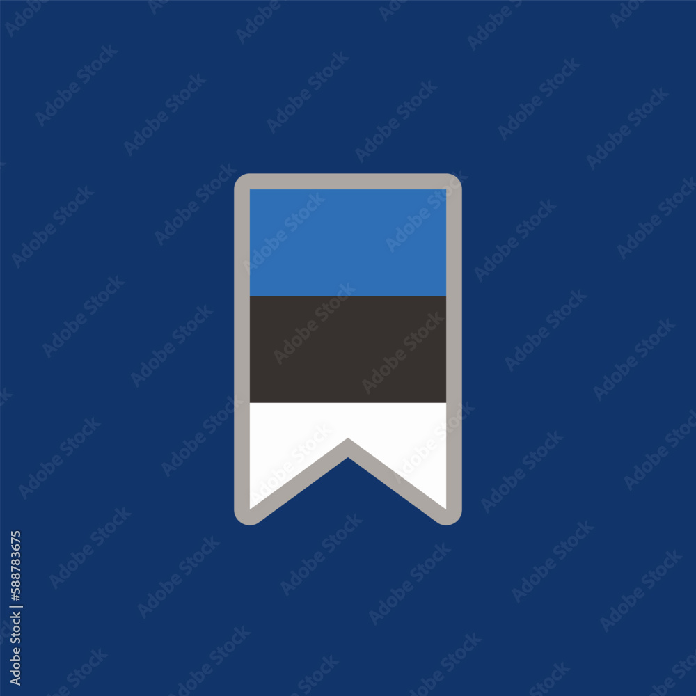 Illustration of estonia flag Template Illustration of estonia flag Template