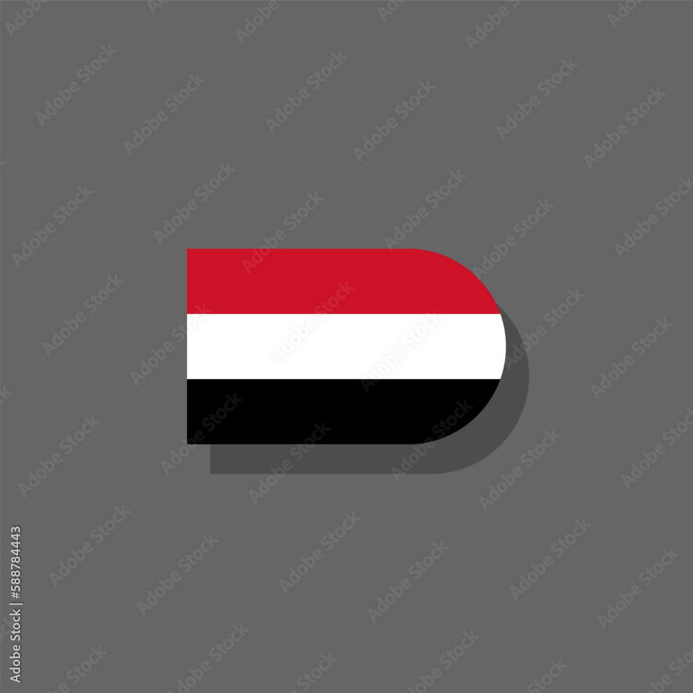 Illustration of yemen flag Template Illustration of yemen flag Template