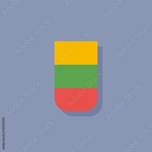 Illustration of lithuania flag Template Free Download Illustration of lithuania flag Template - GFXLoad