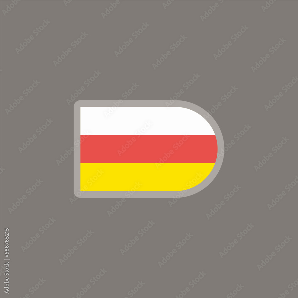 Illustration of south ossetia flag Template Illustration of south ossetia flag Template