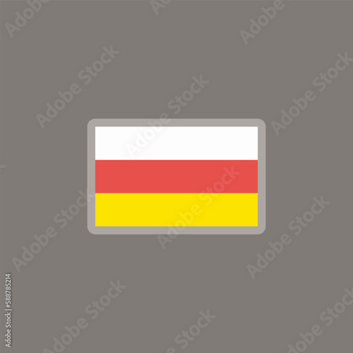 Free Download Illustration of south ossetia flag Template - GFXLoad