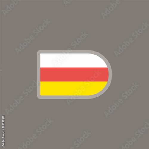 Free Download Illustration of south ossetia flag Template - GFXLoad