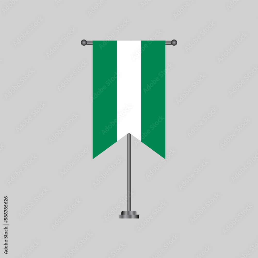 Illustration of nigeria flag Template Illustration of nigeria flag Template