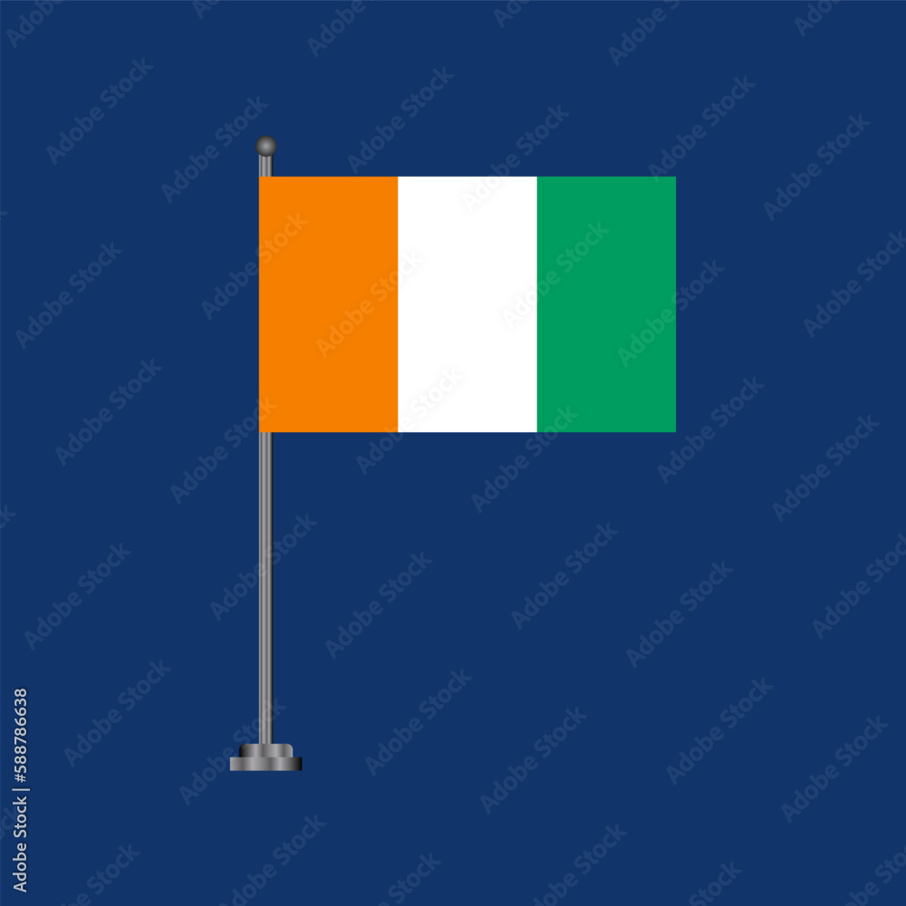 Illustration of ivory coast flag Template Illustration of ivory coast flag Template