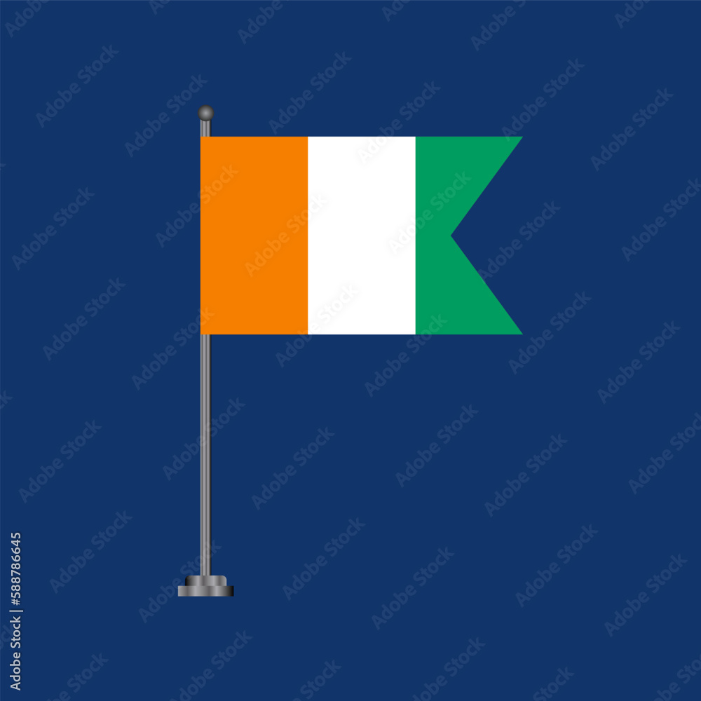 Illustration of ivory coast flag Template Illustration of ivory coast flag Template