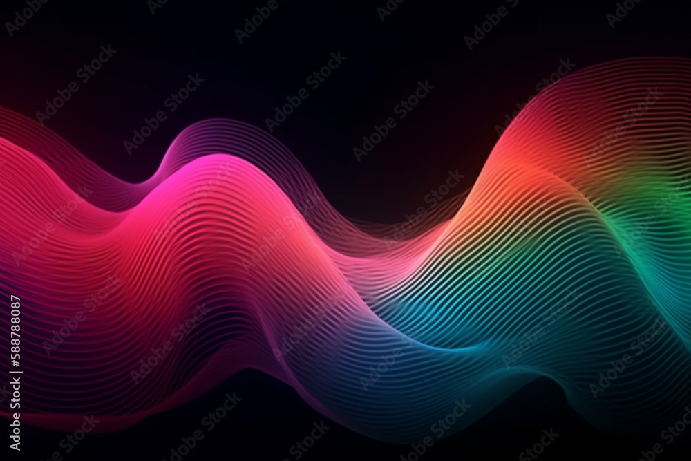 Abstract background with a waves effect in vibrant purple and blue colors, creating a dynamic and energetic visual. Ai generated Abstract background with a waves effect in vibrant purple and blue colors, creating a dynamic and energetic visual. Ai generated