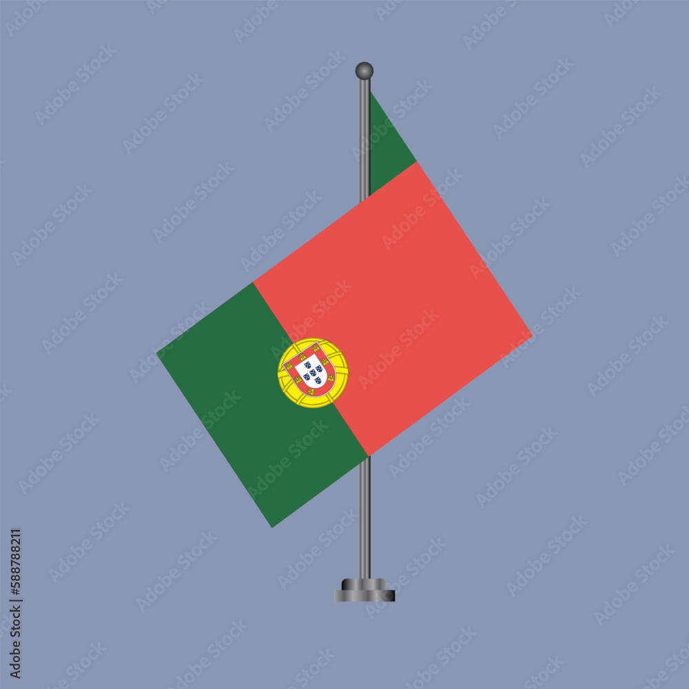 Illustration of portugal flag Template Illustration of portugal flag Template