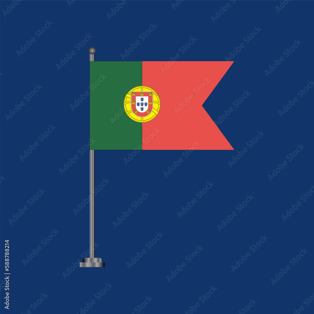 Illustration of portugal flag Template Illustration of portugal flag Template