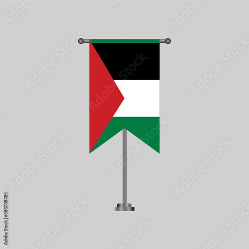 Illustration of palestine flag Template