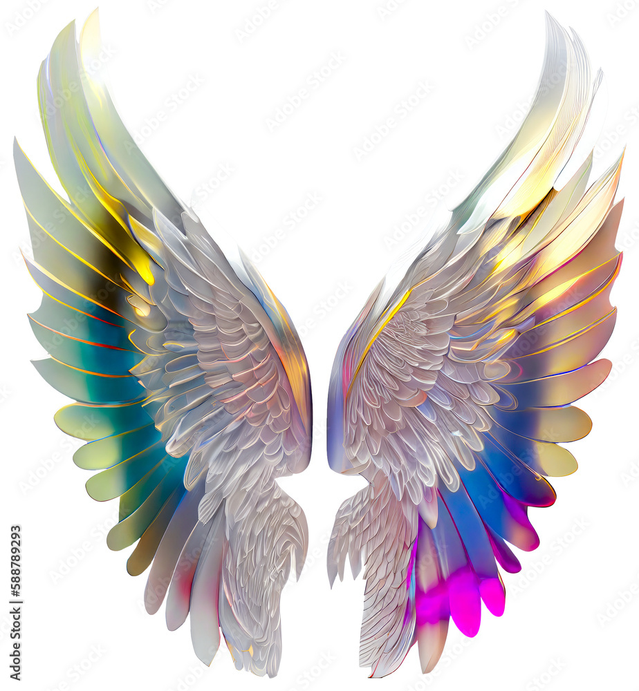 angel wings. Generative Ai angel wings. Generative Ai