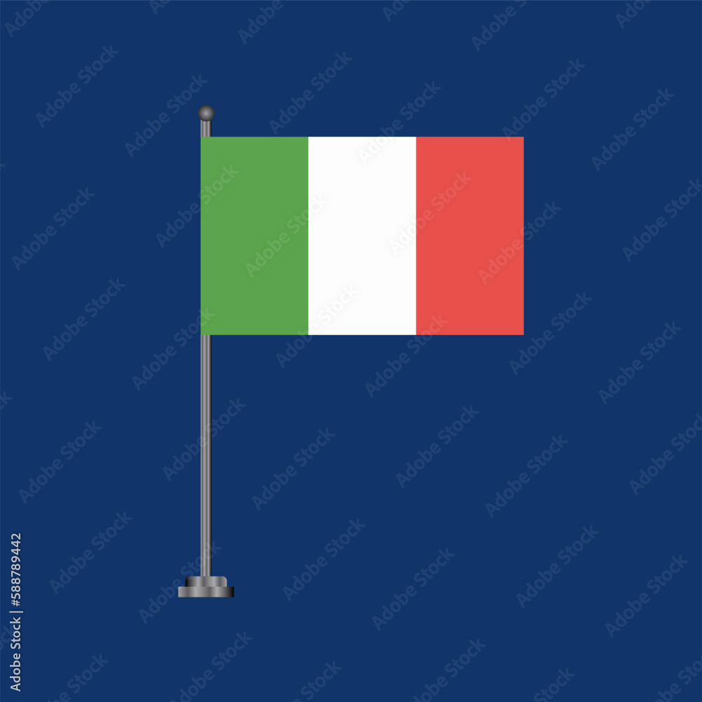 Illustration of italy flag Template Illustration of italy flag Template