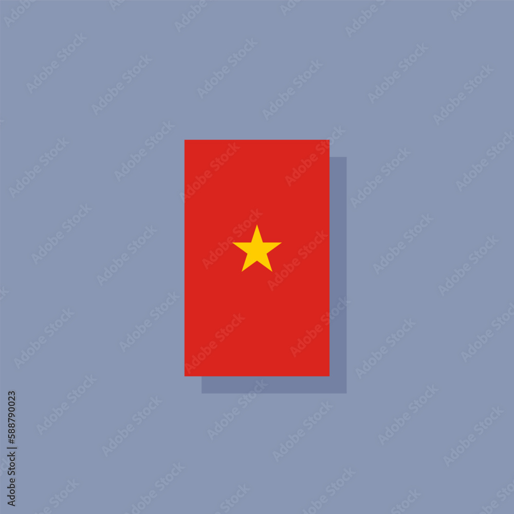 Illustration of vietnam flag Template Illustration of vietnam flag Template