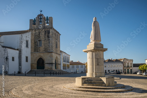 Top view of the Faro old town cityscape, Algarve, Portugal
