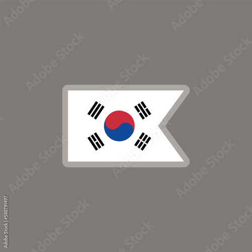 Free Download Illustration of south korea flag Template - GFXLoad
