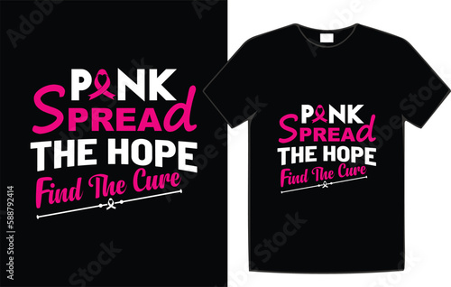 Breast cancer awareness t-shirt design