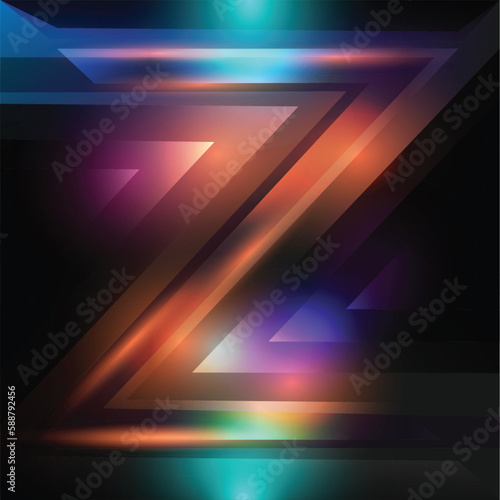 Creativity Zigzag pattern background.Abstract purple and brown background with zigzag line pattern.