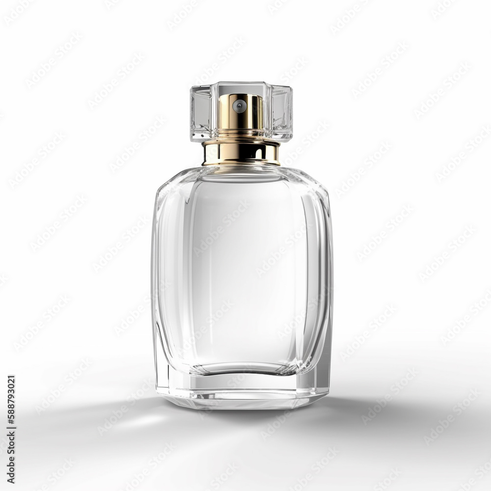 Perfume bottle with attractive design without brand isolated in white background. Empty bottle without perfume liquid in it. This bottle comes with a spray nozzle and cap. Perfume bottle with attractive design without brand isolated in white background. Empty bottle without perfume liquid in it. This bottle comes with a spray nozzle and cap.