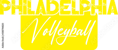 Volleyball Typography T-shirt Design