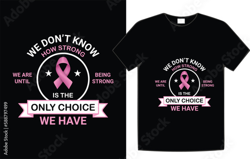 Breast cancer awareness t-shirt design