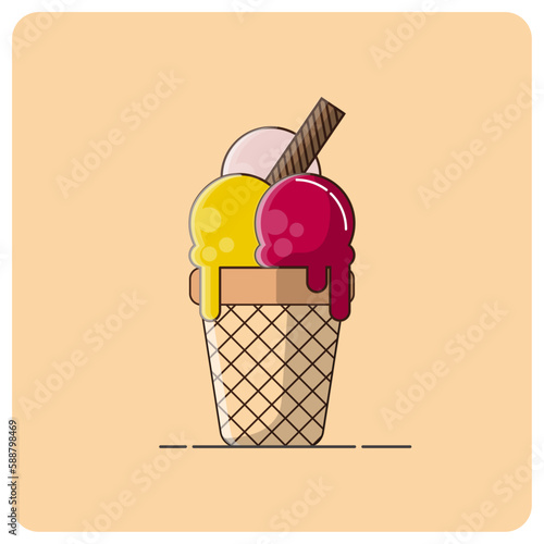 helado de crema