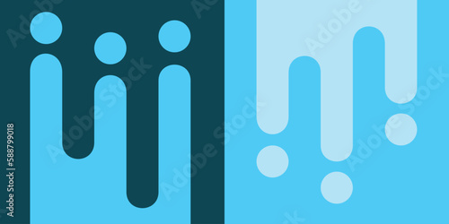 blue paint on a blue background, flowing and spilled paint on the wall, colorful materials shop, smooth abstraction