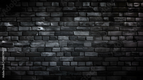 Sanded Dark Loft Brick Wall Texture Background