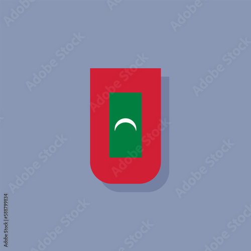 Free Download Illustration of Maldives flag Template - GFXLoad