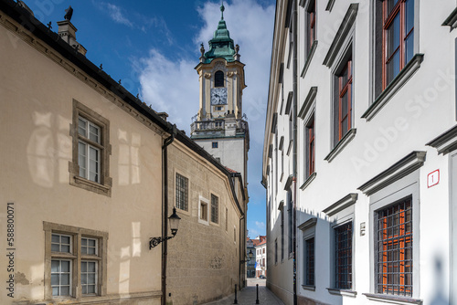 Photography old and new architecture around the streets of slovakias capital city, bratislav