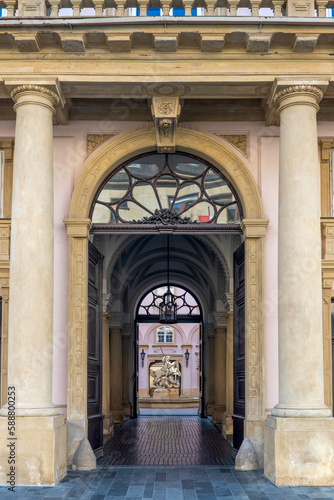 Photography old and new architecture around the streets of slovakias capital city, bratislav