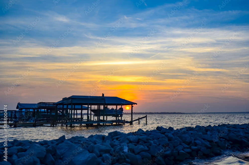 Obraz premium Spring Sunset, Orange Beach, Alabama