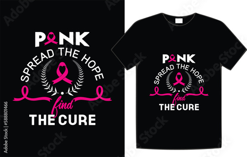 Breast cancer awareness t-shirt design