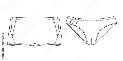 Man fashion, garment, isolated, boxer shorts, trunks, bundle, painting, men briefs, pants, boxer, style, strings, underpants, vector, clothing, long underwear, underwear, swimwear