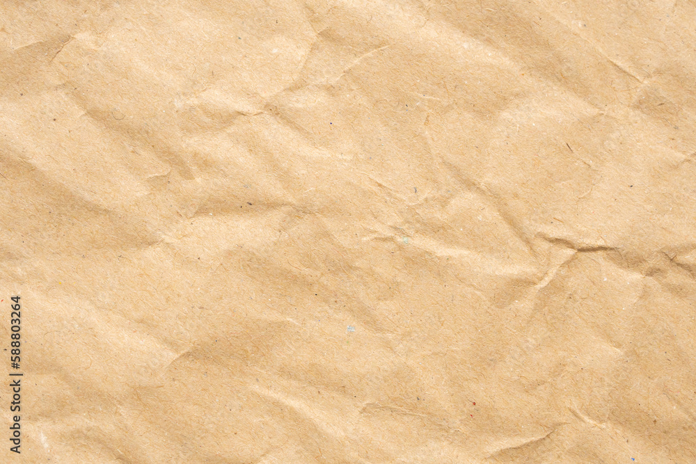 Abstract crumpled and creased recycle brown paper texture background Abstract crumpled and creased recycle brown paper texture background