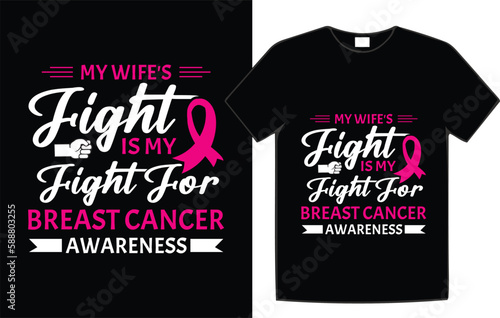 Breast cancer awareness t-shirt design