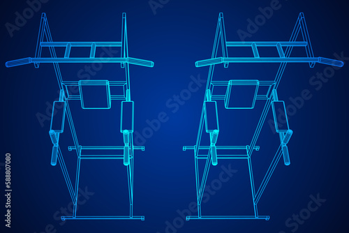 Pull up bar. Upper body workout, bodybuilding exercise.