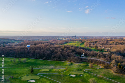 Aerial Photo of Dayton Ohio Cityscape