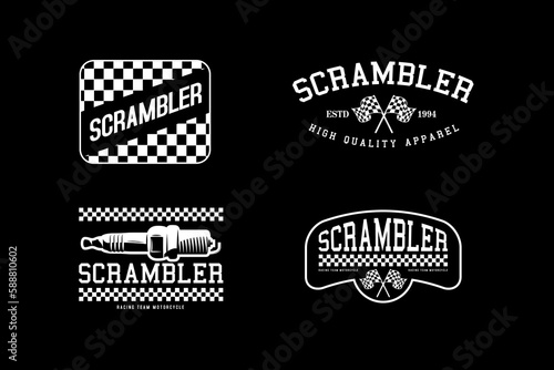 Vintage racing badges