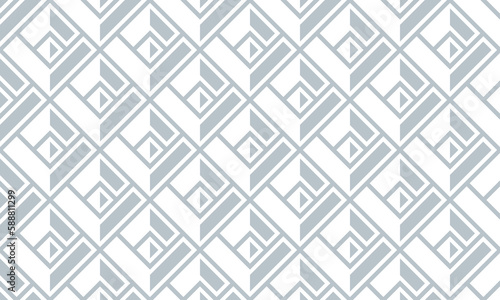 Abstract geometric pattern. A seamless vector background. White and gray ornament. Graphic modern pattern. Simple lattice graphic design.