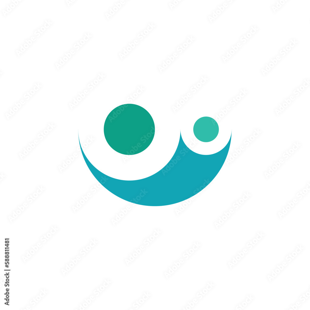 parent and child babysitter logo vector icon parent and child babysitter logo vector icon