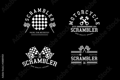 Vintage racing badges