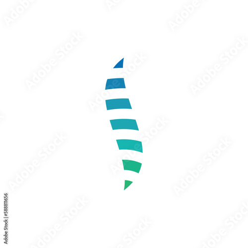 spine orthopedic logo vector icon