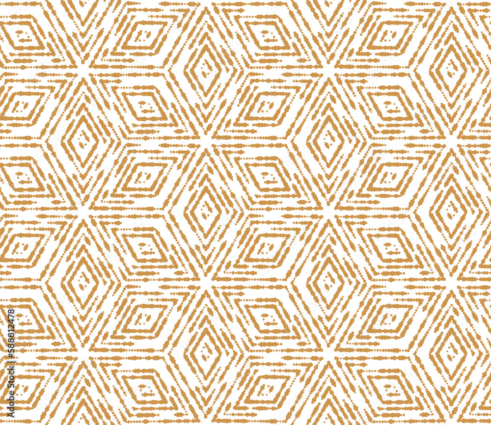 Abstract geometric pattern with stripes, lines. Seamless vector background. White and gold ornament. Simple lattice graphic design Abstract geometric pattern with stripes, lines. Seamless vector background. White and gold ornament. Simple lattice graphic design