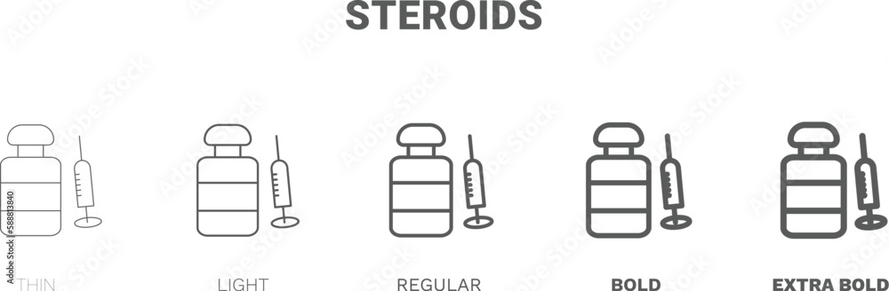 steroids icon. Thin, regular, bold and more style steroids icon from Fitness and Gym collection. Editable steroids symbol can be used web and mobile steroids icon. Thin, regular, bold and more style steroids icon from Fitness and Gym collection. Editable steroids symbol can be used web and mobile