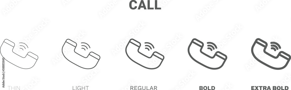 call icon. Thin, regular, bold and more call icon from Human Resources collection. Editable call symbol can be used web and mobile