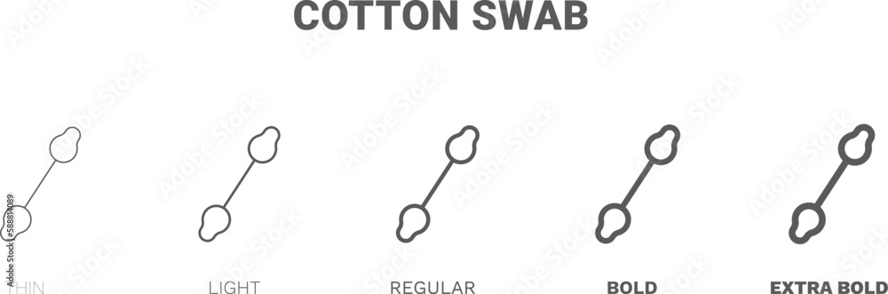 cotton swab icon. Thin, regular, bold and more style cotton swab icon from Hygiene and Sanitation collection. Editable cotton swab symbol can be used web and mobile cotton swab icon. Thin, regular, bold and more style cotton swab icon from Hygiene and Sanitation collection. Editable cotton swab symbol can be used web and mobile