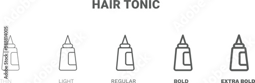 hair tonic icon. Thin, regular, bold and more style hair tonic icon from Hygiene and Sanitation collection. Editable hair tonic symbol can be used web and mobile