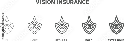 vision insurance icon. Thin, regular, bold and more vision insurance icon from Insurance and Coverage collection. Editable vision insurance symbol can be used web and mobile