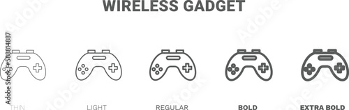 wireless gadget icon. Thin, regular, bold and more style wireless gadget icon from technology collection. Editable wireless gadget symbol can be used web and mobile