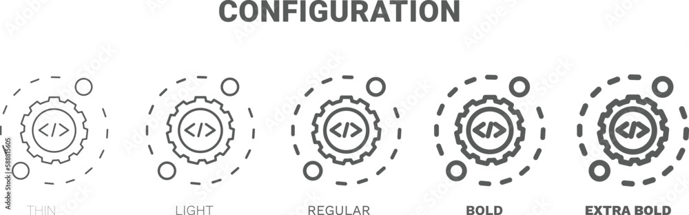 configuration icon. Thin, regular, bold and more style configuration icon from marketing collection. Editable configuration symbol can be used web and mobile configuration icon. Thin, regular, bold and more style configuration icon from marketing collection. Editable configuration symbol can be used web and mobile